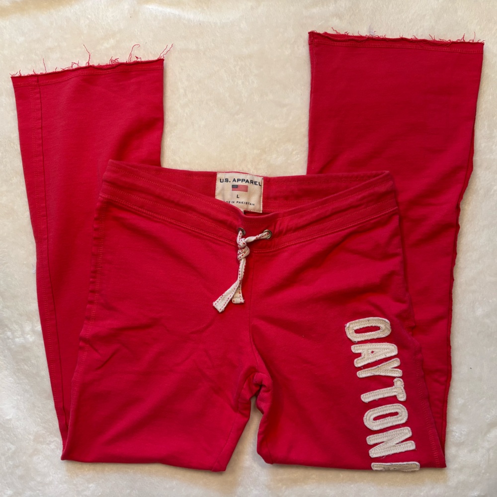 U.S. Apparel Red Sweatpants DAYTONA BEACH Sz Large